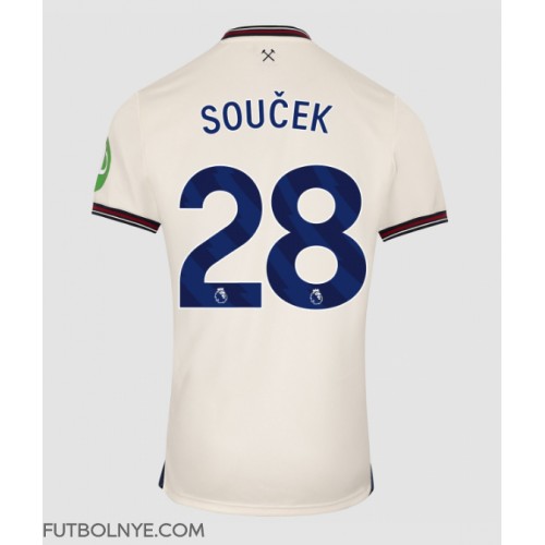 Camiseta West Ham United Tomas Soucek #28 Visitante Equipación 2025-26 manga corta